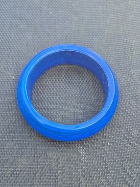 Vintage Glossy Blue Bangle Bracelet